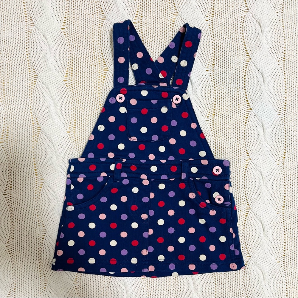 Benetton Baby Dungaree Dress Polka Dot